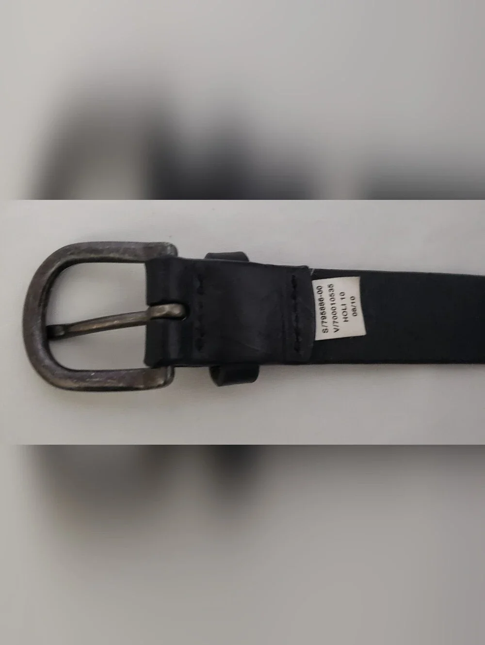 Gap Black Leather Studded Belt Size XS